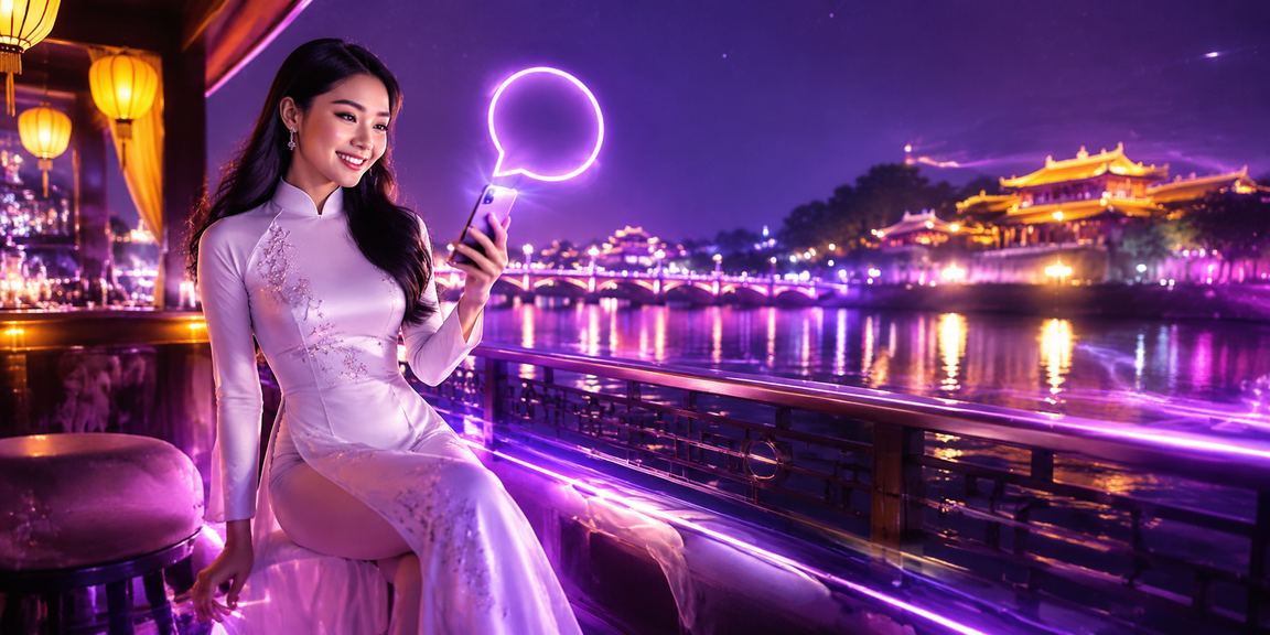 Thiếu nữ áo dài Huế – hình ảnh đại diện cho bản sắc văn hóa Việt Nam mà 88vip hướng đến phục vụ