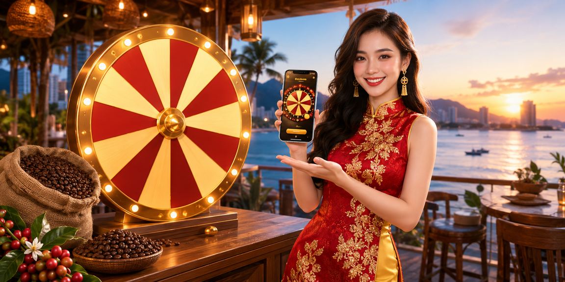 Người dùng Nha Trang kiểm tra kết quả xổ số Khánh Hòa bên bờ biển